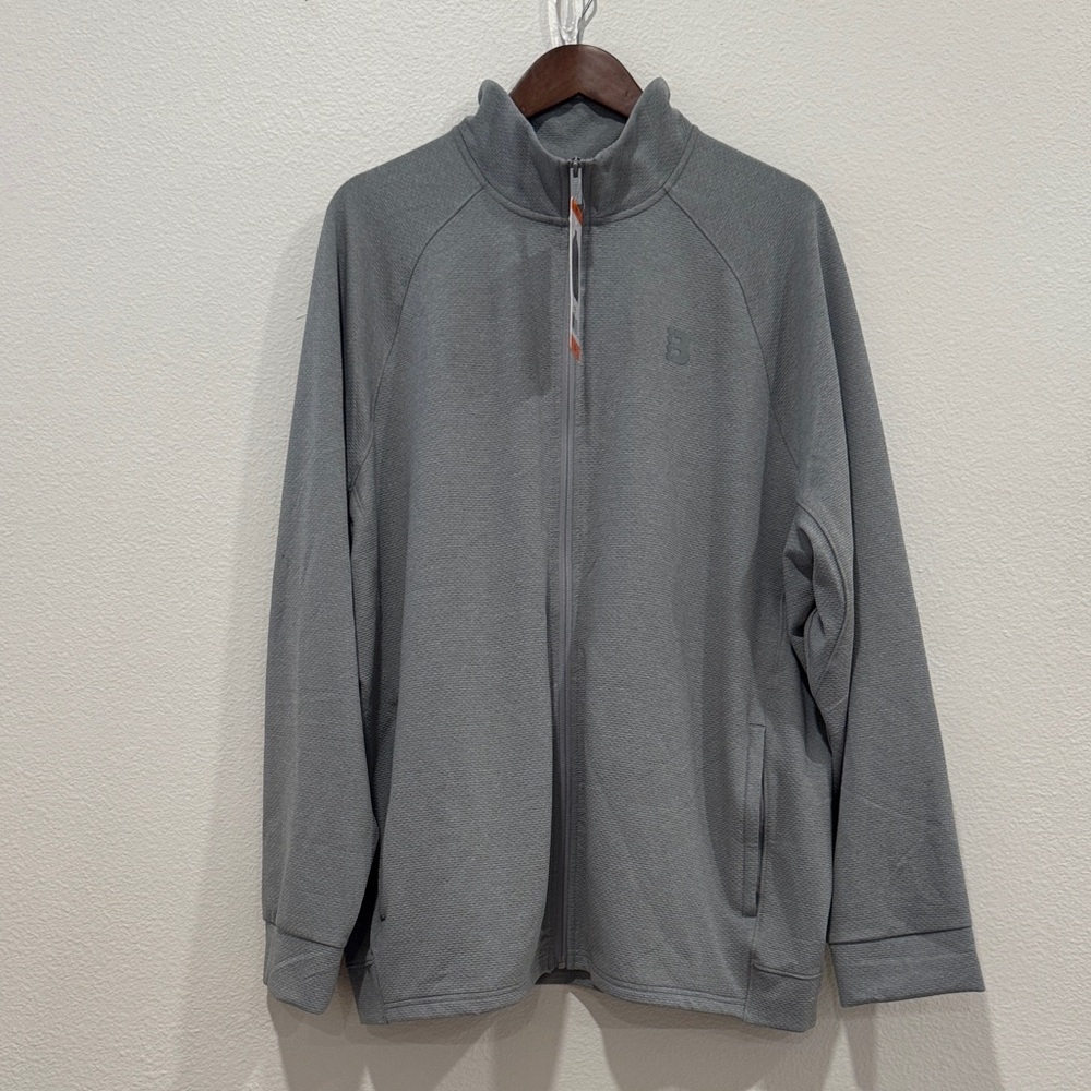 Bench Men's Charcoal Zip-Up Sweater